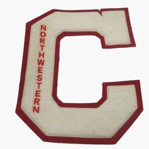 Northwestern College Jacket Letter C Red White Costume New